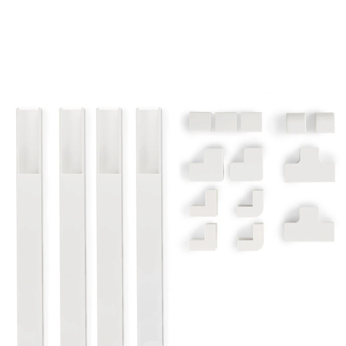 CABLE DUCT KIT 4 PCS SELF ADHES 1M