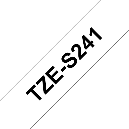 BRO 18MM BLACK ON WHITE TAPE ADHESIV