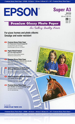 PREMIUM GLOSSY PHOTO PAPER A3+ 1270