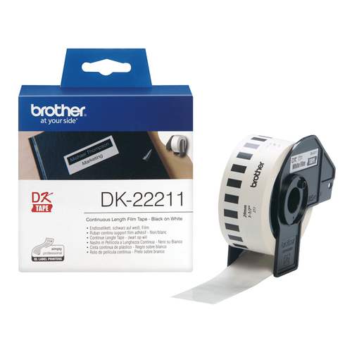 P-TOUCH TAPE WHITE FILM 29MMX15.24M