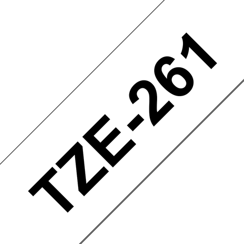 BRO 36MM GLOSS BLACK ON WHITE TAPE