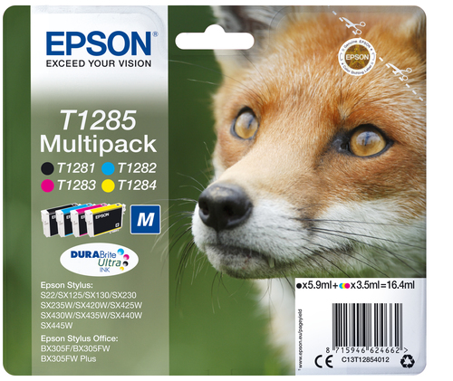 T128 MULTIPACK M FOX BK C M Y