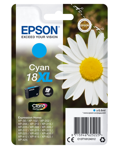 18XL DAISY CYAN INK CART