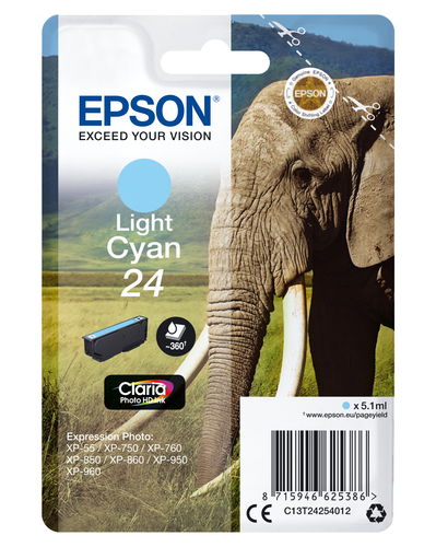 LIGHT CYAN 24 CLARIA PHOTO HD INK