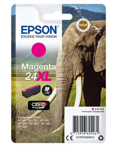 MAGENTA 24XL CLARIA PHOTO HD INK