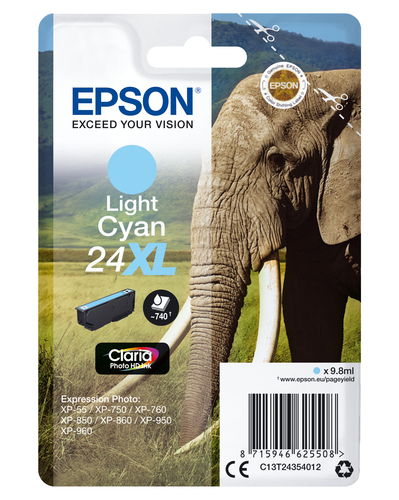 LIGHT CYAN 24XL CLARIA PHOTO HD INK