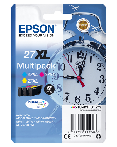 MULTIPACK 3-COL 27XL DURABRITE ULTRA