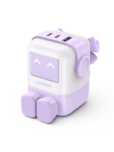 UGREEN UNO 65W 3-PORT GAN CHGR PNK