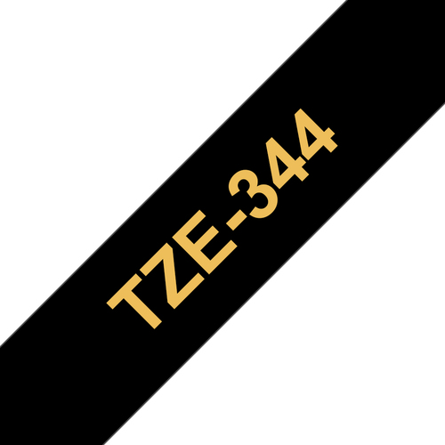 BRO 18MM GLOSS GOLD ON BLACK TAPE