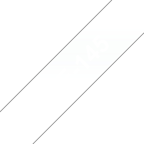 BROTHER 18MM GLOSS TZ WHITE ON CLEAR