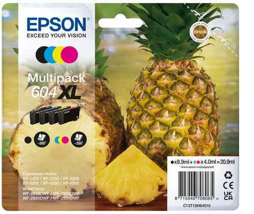 MULTI 4COLOURS 604XL INK