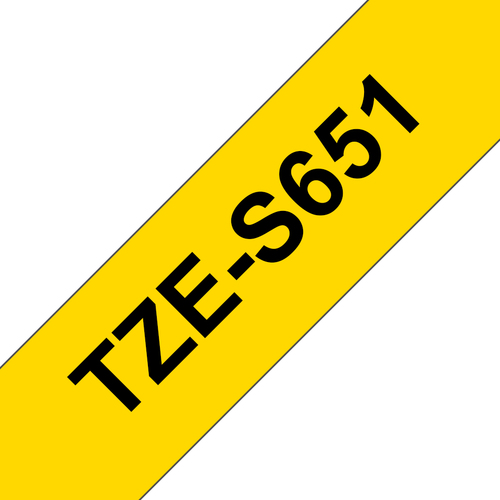 BRO 24MM BLACK ON YELLOW TAPE ADHESI
