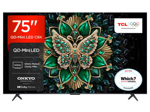 TCL C6K 75 QD-MINI LED 4K HDR SMART