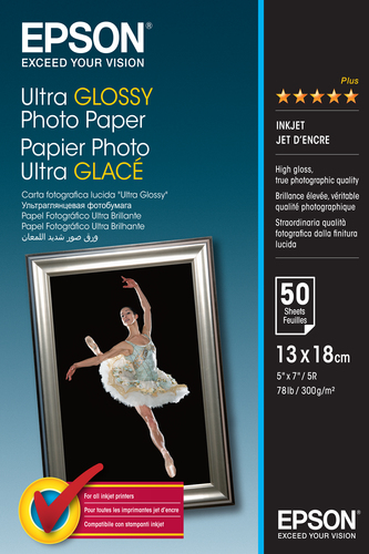 ULTRA GLOSSY PHOTO PAPER 13X18 50SH