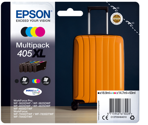 4-COLOURS 405XL DURABRITE ULTRA INK
