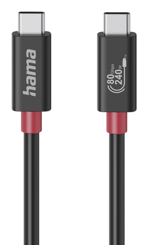 USBC CABLE GEN4 240W 1M BLACK