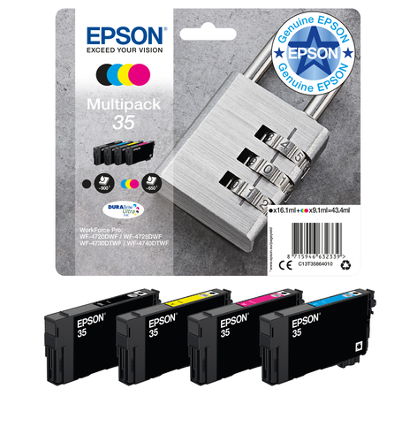 Epson Padlock 35 DURABrite Ultra Multipack 4-colours Ink