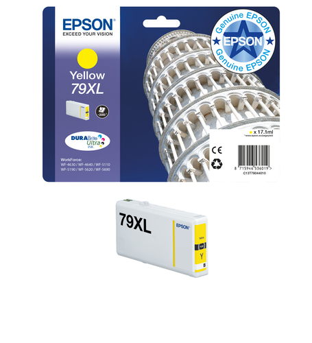 Epson Tower of Pisa Singlepack Black 79XL DURABrite Ultra Ink