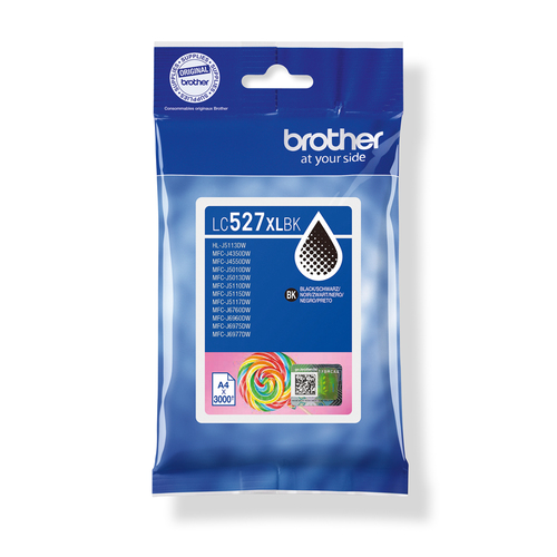 Brother Genuine LC527XLBK High Yield Ink Cartridge - Black