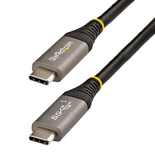 StarTech.com 6ft (2m) USB C Cable 5Gbps - High Quality USB-C Cable - USB 3.0 (5Gbps) Type-C Cable - 100W (5A) Power Delivery Charging