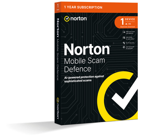 Norton Mobile Scam Defence 2GB - 1 User / 1 Device / 12 Months