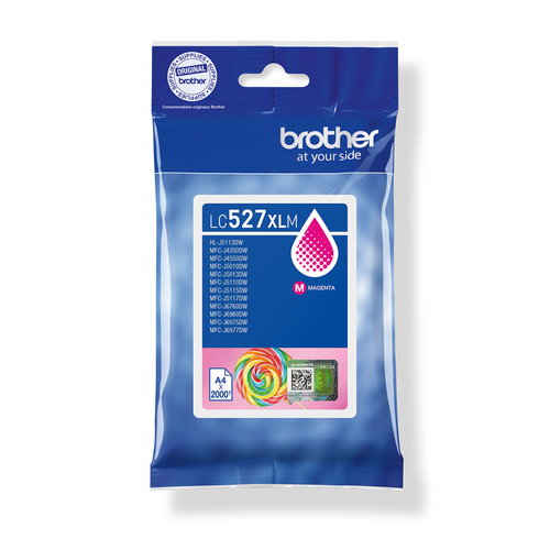 Brother Genuine LC527XLM High Yield Ink Cartridge - Magenta