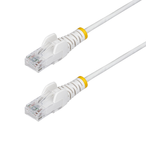 StarTech.com 2.5m White Slim CAT6 Ethernet Cable