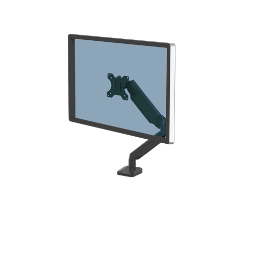 Fellowes Platinum Series Monitor Arm - Monitor Mount for 8KG 40 Inch Screens - Adjustable Monitor Desk Mount - Tilt 45° Pan 180° Swivel 360° Rotation 360°