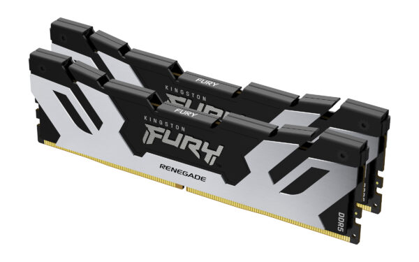 Kingston FURY Renegade KF564C32RSK2-32 32GB (2x 16GB) DIMM System Memory, 6400MHz, DDR5, CL32, Silver, Intel XMP