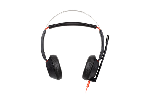 HP Poly Blackwire 5220 Stereo USB-C Headset +3.5mm Plug +USB-C/A Adapter (Bulk)