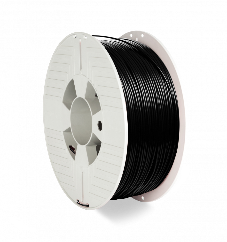 Verbatim PLA-Filament 3D-Printing,1.75mm, 1kg, High End Polyactide-Filament For Material Extrusion, For 3D-Printer & 3D-Pen, 3D-Printer-Filament Made Of PLA, 1 Spool 335m, Black