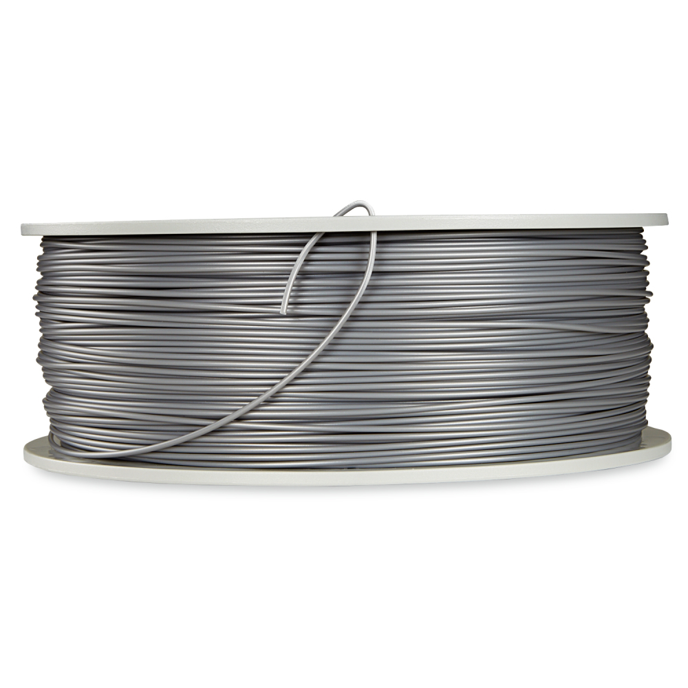 Verbatim PLA-Filament 3D-Printing,1.75mm, 1kg, High End Polyactide-Filament For Material Extrusion, For 3D-Printer & 3D-Pen, 3D-Printer-Filament Made Of PLA, 1 Spool 335m, Silver/Metal Grey