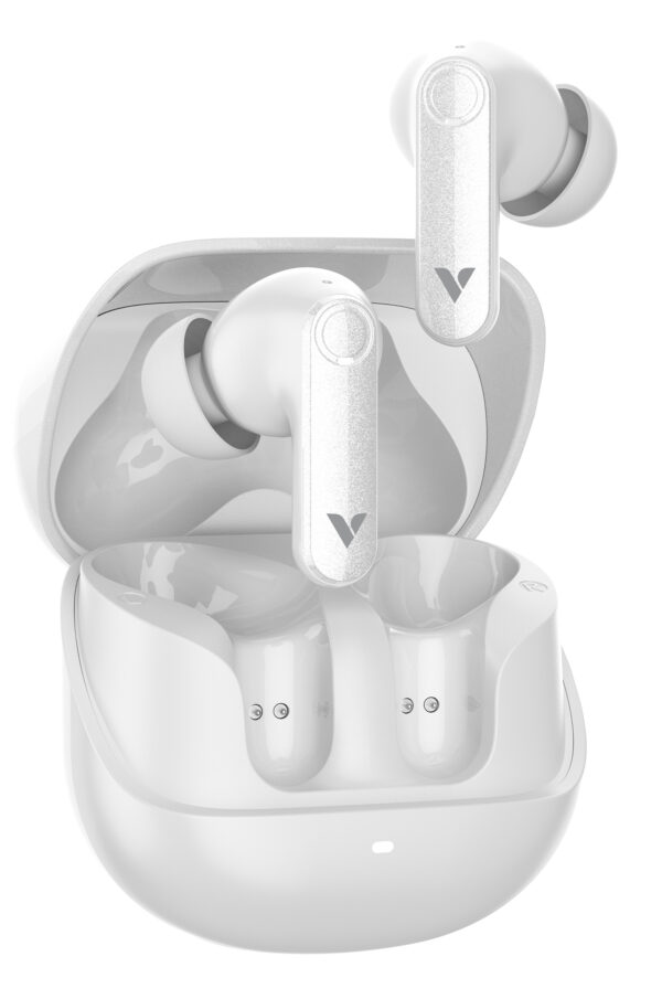 Verbatim TruSound Pro Earbuds Active Noise Cancelling + Environmental Noise Cancelling, White