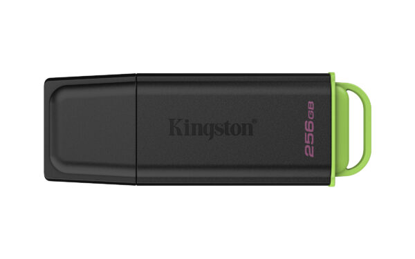 Kingston DataTraveler Exodia DTXG2/256GB USB Flash Drive, 256GB, USB 3.2 Gen 1, Green / Black, Snap-on Cap Design