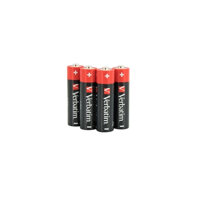 Verbatim AA Battery Alkaline 4 Pack Shrink Wrap