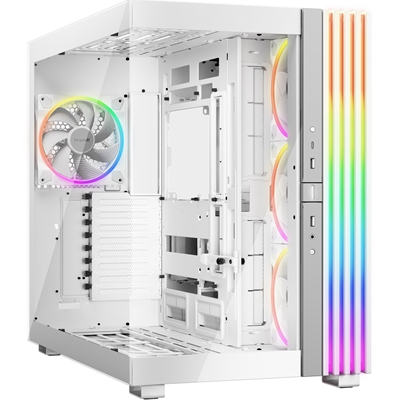be quiet! BGW72  Light Base 900 FX Full Tower Gaming Case - White, 1 x USB Type-C / 2 x USB 3.0,  Tempered Glass Front & Side Window Panel, 4 x Light Wings ARGB Fans, E-ATX / XL-ATX / ATX / M-ATX / Mini-ATX Compatible
