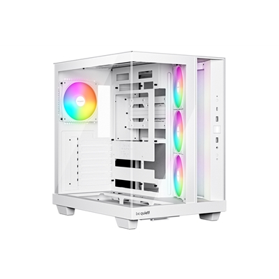 be quiet! BGW86  Light Base 500 LX Mid Tower Gaming Case, 1 x USB Type-C / 2 x USB 3.2, High Airflow ATX Case, 4x Pre-Installed ARGB Light Wings LX Fans, ATX / M-ATX / Mini-ITX Compatible