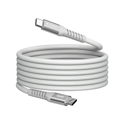 Verbatim Sync & Charge USB-C to USB-C 60W Magnetic Cable 120cm Grey, Supports PD 3.0 and QC 3.0