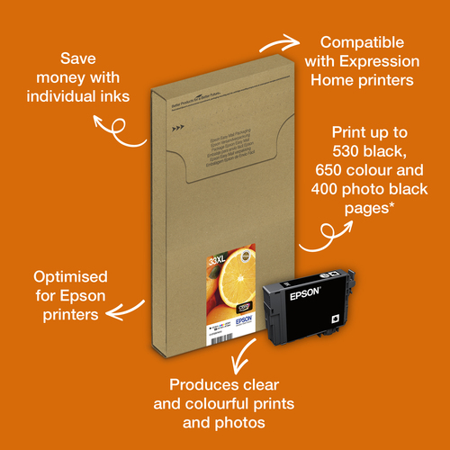 Epson Oranges 33XL Claria Premium Multipack 5-colours EasyMail Ink