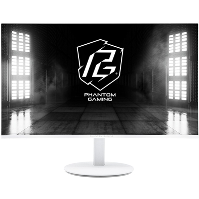 ASRock Phantom Gaming PG27FFS2E-W 27 Inch FHD (1920 x 1080) Flat IPS Gaming Monitor, 240Hz, 1ms (MPRT) Response Time, 2 x HDMI 2.1; 1 x DisplayPort 1.2, 2 x 2W Speakers, Tilt, Swivel, Height, Pivot Adjustment - White