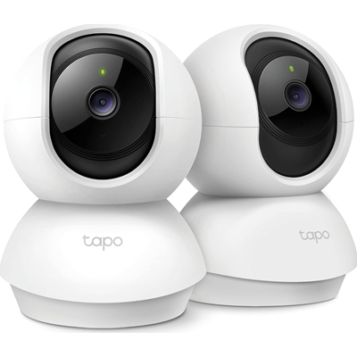 TP-Link Tapo C210P2 Pan/Tilt Home Security Wi-Fi Camera, 2-Pack