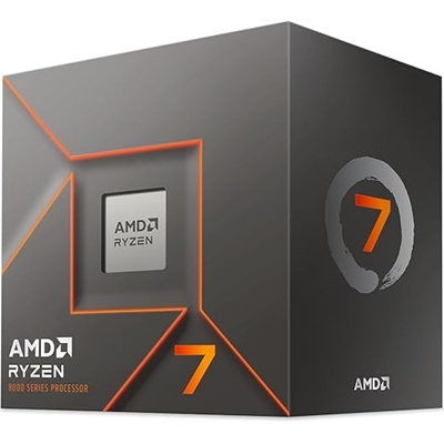 AMD Ryzen 7 8700F AM5 Processor,8 Core, 16 Threads, 4.1GHz up to 5GHz Boost, 16MB Cache, 65W,AMD Wraith Stealth Cooler
