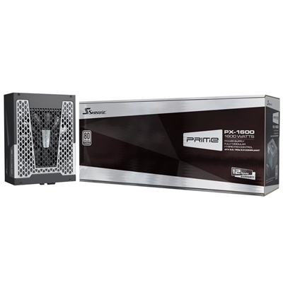 Seasonic PRIME PX ATX 3.1 (PRIME-PX-1600-ATX30 ) 1600W PSU, 135mm Fan, 80 PLUS Platinum, Fully Modular, Individual Black Cables with Braided Pattern, 12 Years Warranty