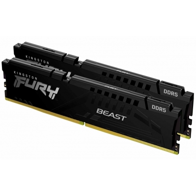 Kingston FURY Beast KF560C30BBEK2-32 32GB (2x 16GB) DIMM System Memory,6000MHz, DDR5, CL30, Black