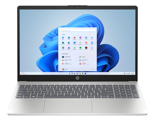HP 15-fd1504sax Laptop, 15.6 Inch Screen, Intel Core 3 100U, 8GB DDR4 RAM, 256GB SSD, Intel Graphics, Windows 11 Home