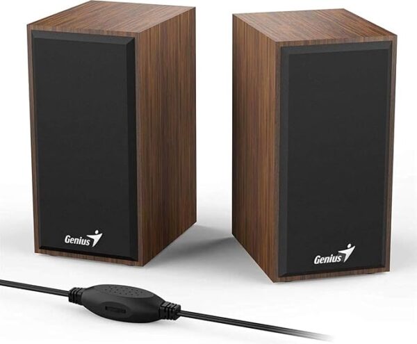 Genius SP-916BT One-piece Bluetooth Wood Speaker, Bluetooth 5.3, Built in Mic, USB-C Charging